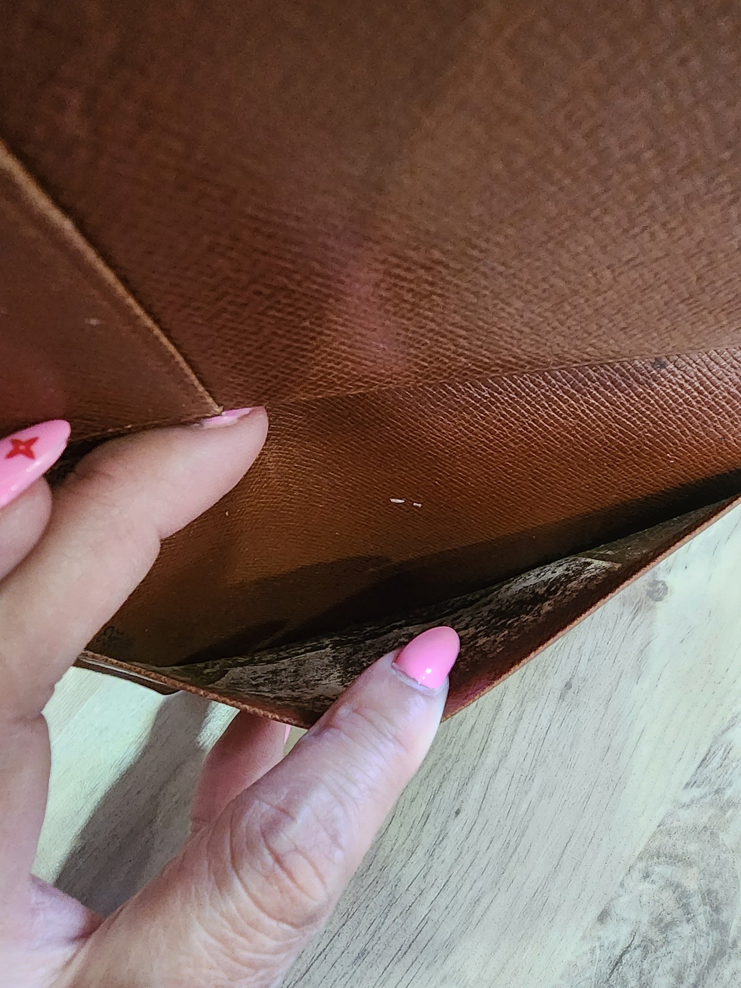 Vintage lv passport wallet