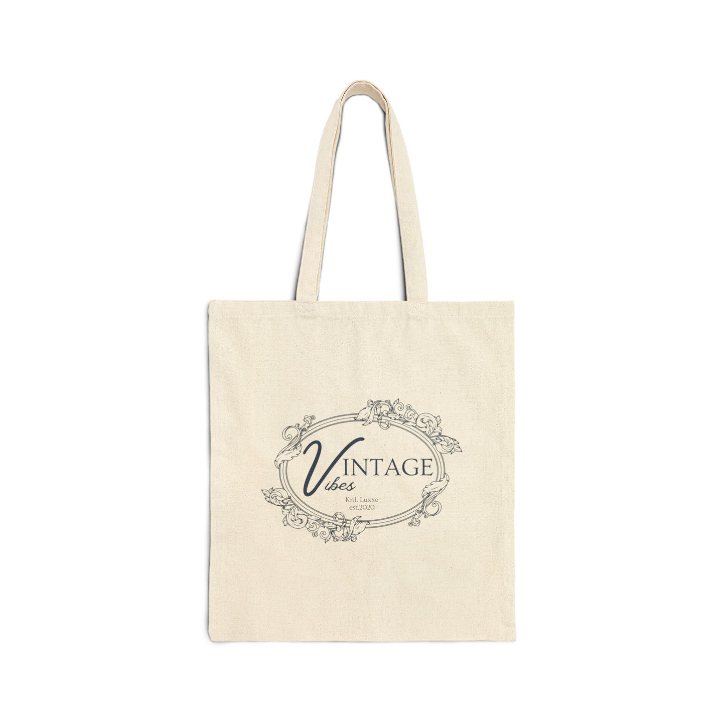 Vintage Vibes Reusable Canvas Tote Bag