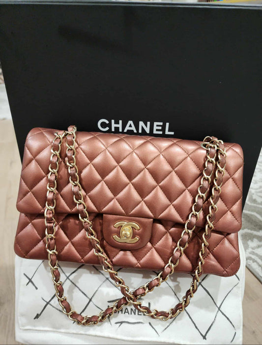 Chanel Classic double flap-rare copper