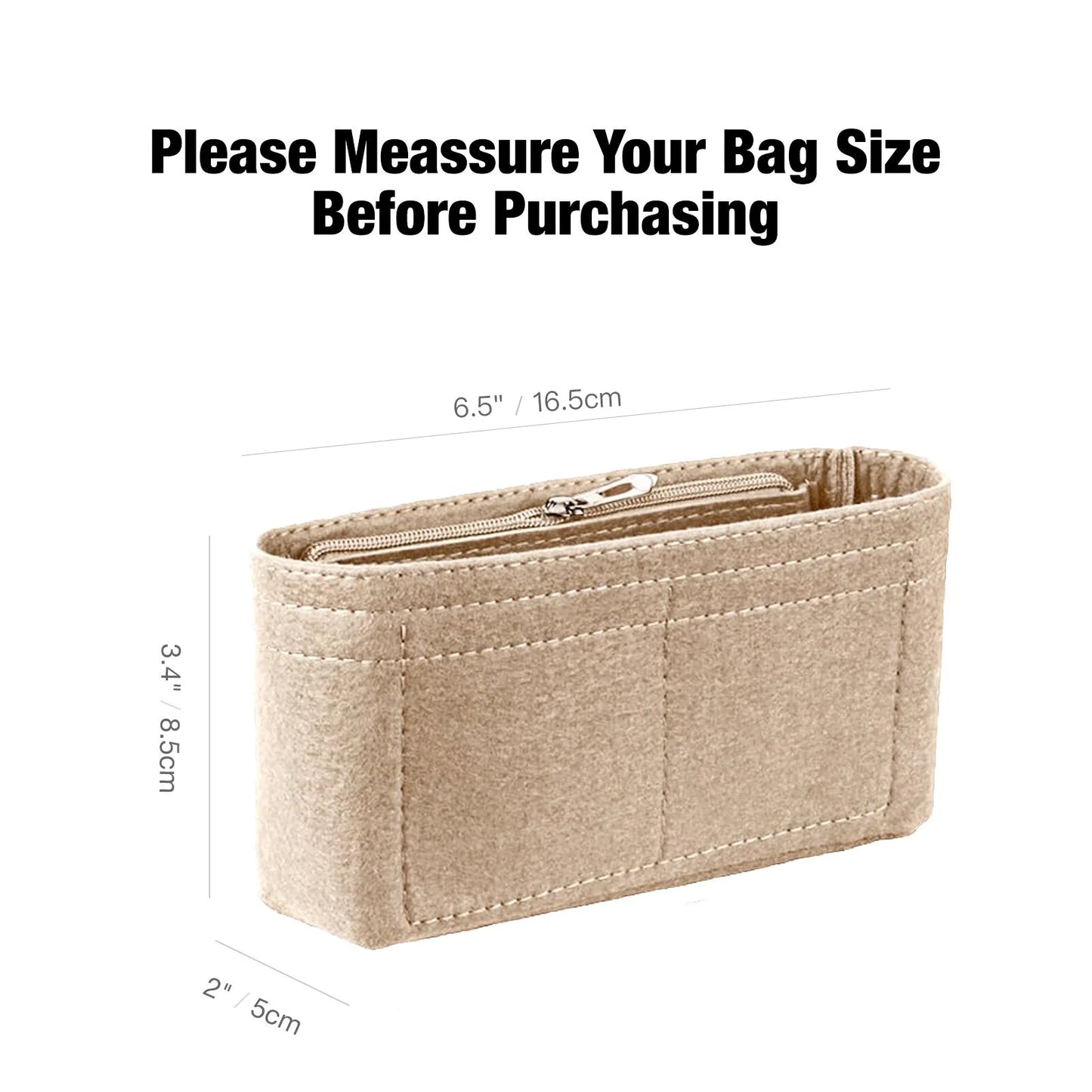 Felt Insert Bag Organizer Bag In Bag For Handbag Purse Organizer for small Shoulder Bag