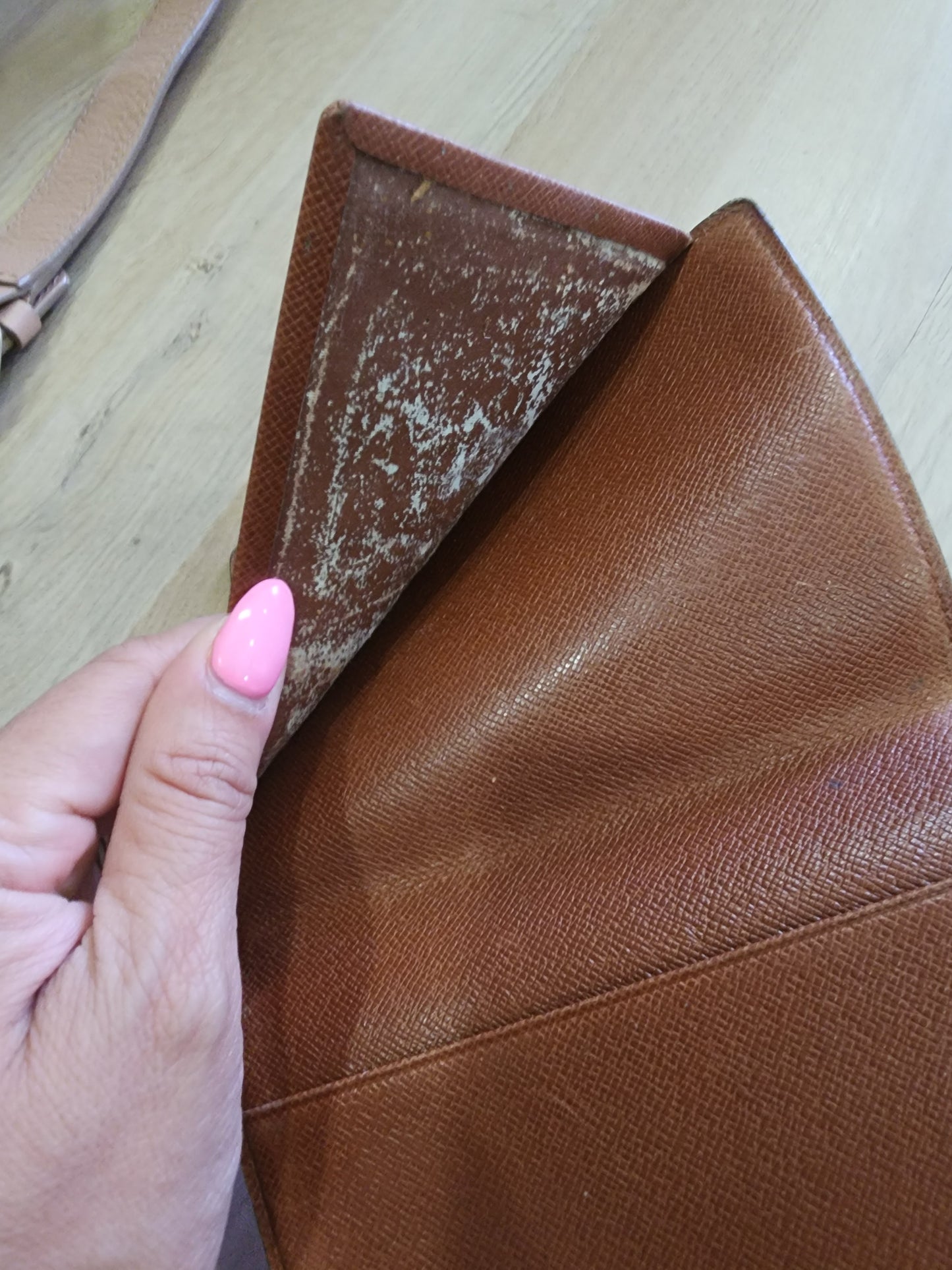 Vintage lv passport wallet